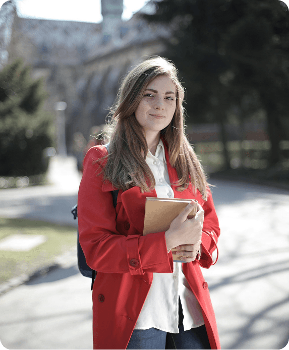 Student preparing for career in UK